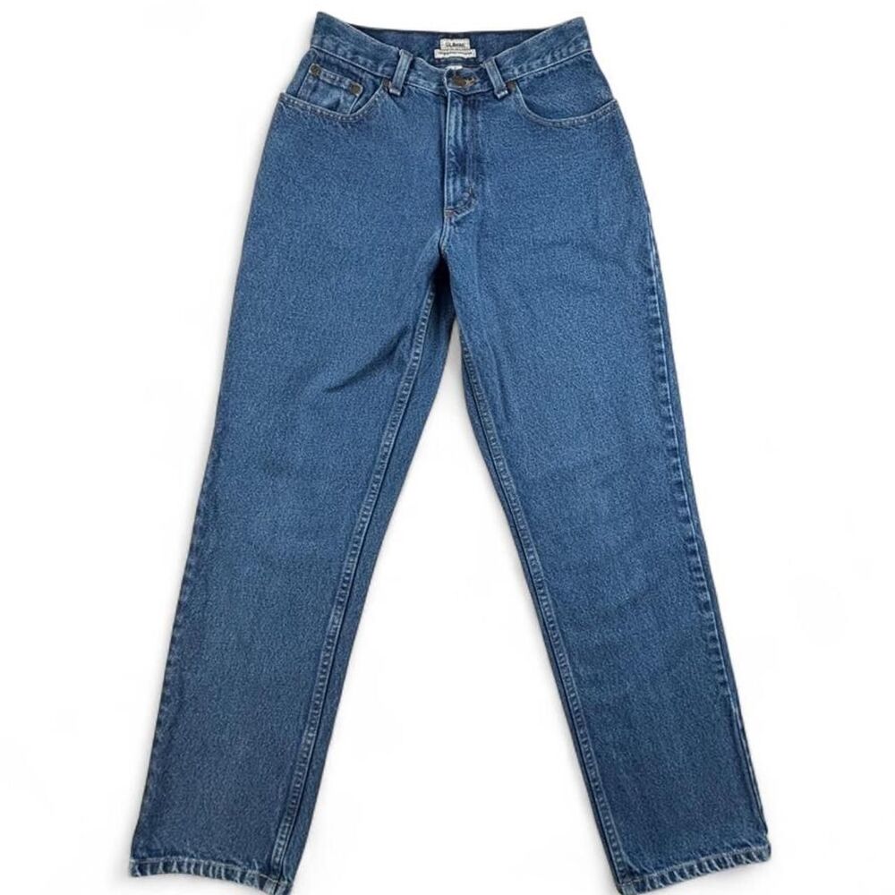 L.L.Bean Women’s Straight Leg Jeans Size 4 Blue Denim Original Relaxed Vintage